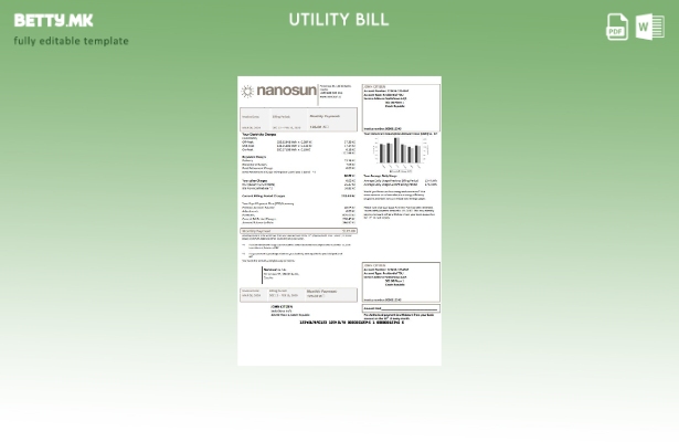 модерен стил на Чешката Република Nanosun s.r.o шаблон за комунални сметки